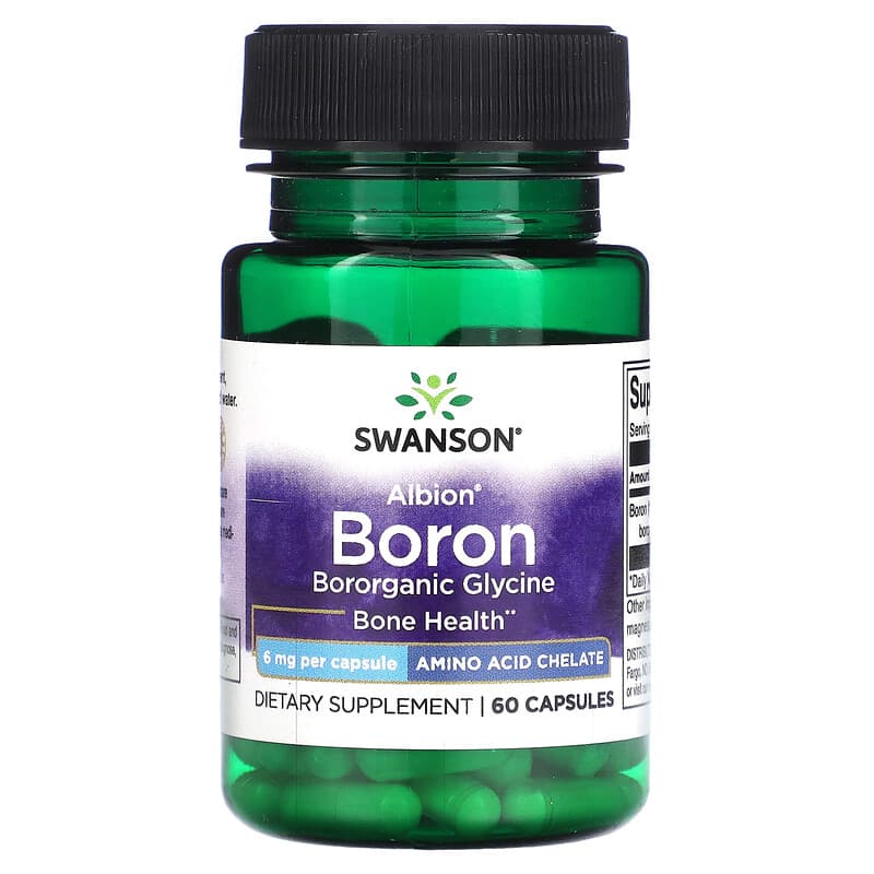 Swanson Albion Boron 6 mg 60 Capsules 6 Thực phẩm chức năng Swanson Albion Boron 6 mg 60 Capsules 087614210285