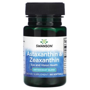 Thuốc bổ Swanson Astaxanthin & Zeaxanthin 60 Softgels 087614029252