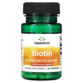 Thuốc bổ Swanson Biotin 5.000 mcg 30 Capsules 087614112398