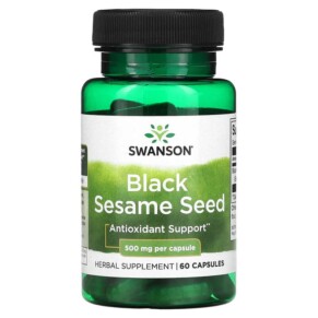 Thuốc bổ Swanson Black Sesame Seed 500 mg 60 Capsules 087614115986