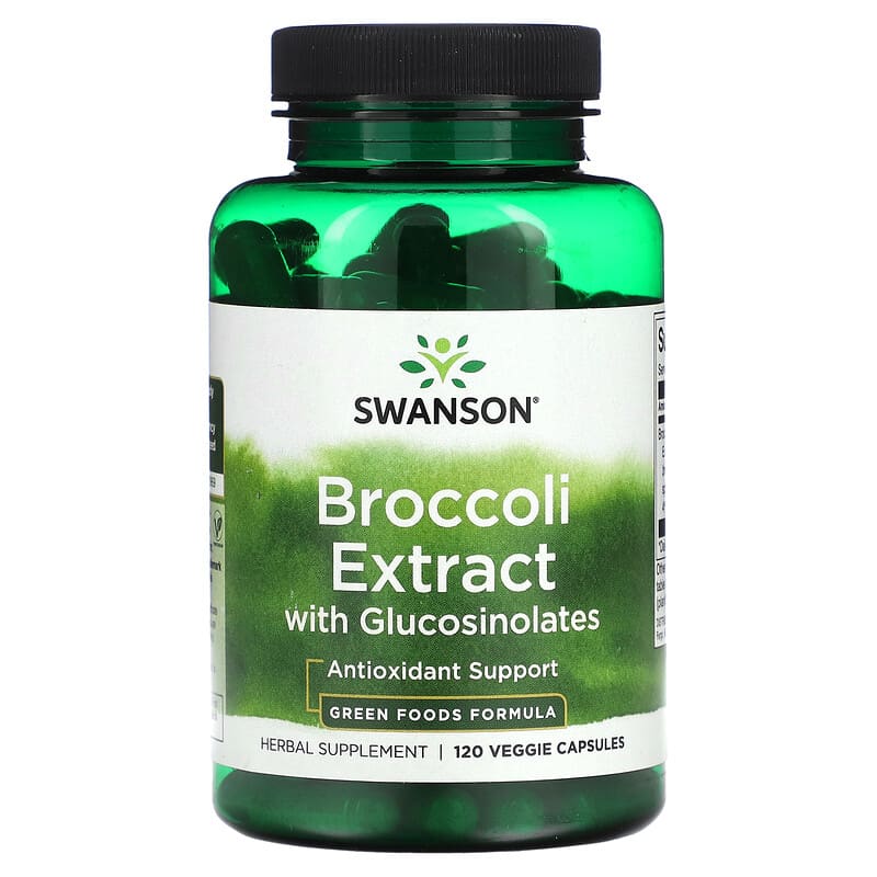 Swanson Broccoli Extract with Glucosinolates 120 Veggie Capsules 6 Thực phẩm chức năng Swanson Broccoli Extract with Glucosinolates 120 Veggie Capsules 087614060354