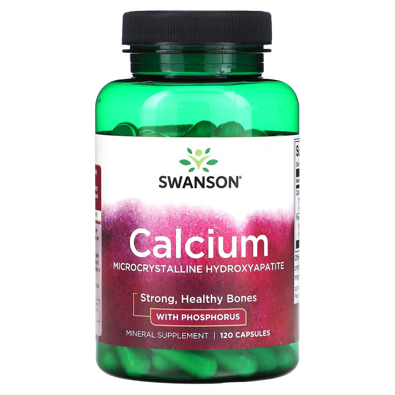 Swanson Calcium 120 Capsules 6 Thực phẩm chức năng Swanson Calcium 120 Capsules 087614111599
