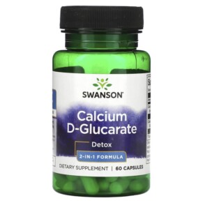 Thuốc bổ Swanson Calcium D-Glucarate Detox 2-In-1 Formula 60 Capsules 087614021232