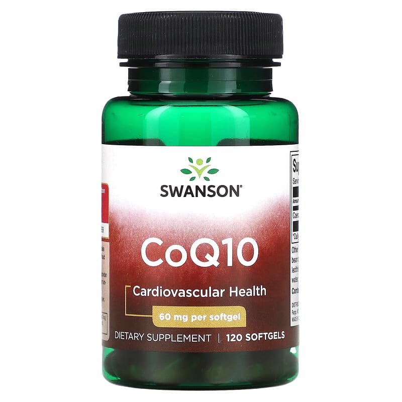 Swanson CoQ10 60 mg 120 Softgels 6 Thực phẩm chức năng Swanson CoQ10 60 mg 120 Softgels 087614026114