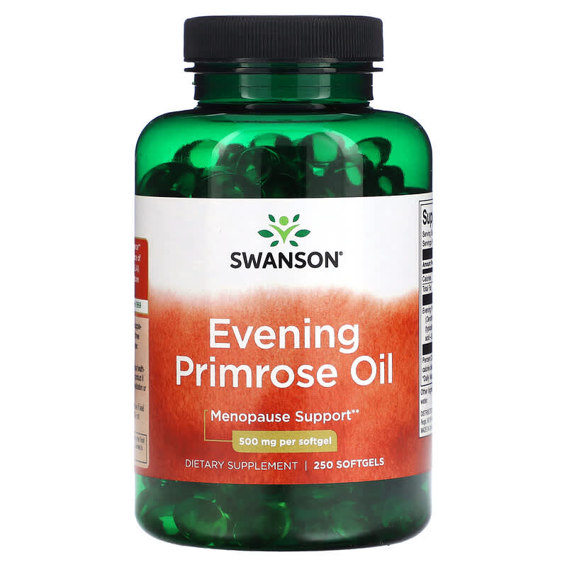 Swanson Evening Primrose Oil 500 mg 250 Softgels 6 Thực phẩm chức năng Swanson Evening Primrose Oil 500 mg 250 Softgels 087614170091