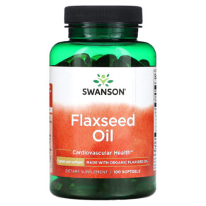 Thuốc bổ Swanson Flaxseed Oil 1 g 100 Softgels 087614170015