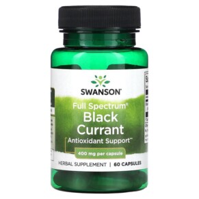 Thuốc bổ Swanson Full Spectrum Black Currant 400 mg 60 Capsules 087614112725