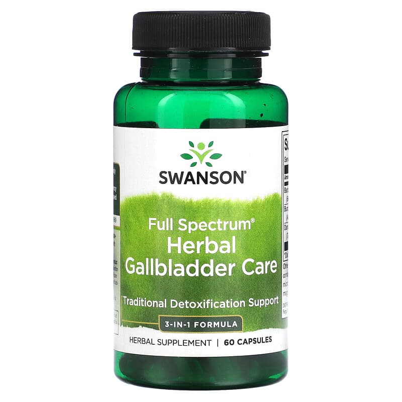 Swanson Full Spectrum Herbal Gallbladder Care 60 Capsules 6 Thực phẩm chức năng Swanson Full Spectrum Herbal Gallbladder Care 60 Capsules 087614114927