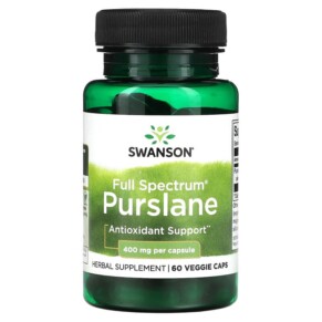 Thuốc bổ Swanson Full Spectrum Purslane 400 mg 60 Veggie Caps 087614116129