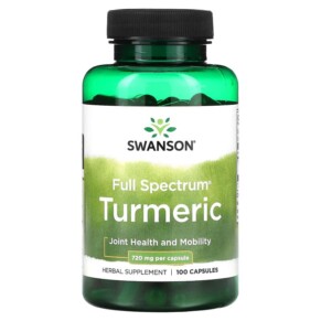Thuốc bổ Swanson Full Spectrum Turmeric 720 mg 100 Capsules 087614019406