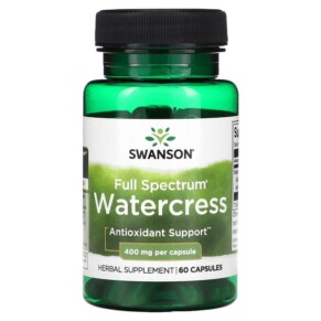 Thuốc bổ Swanson Full Spectrum Watercress 400 mg 60 Capsules 087614115801