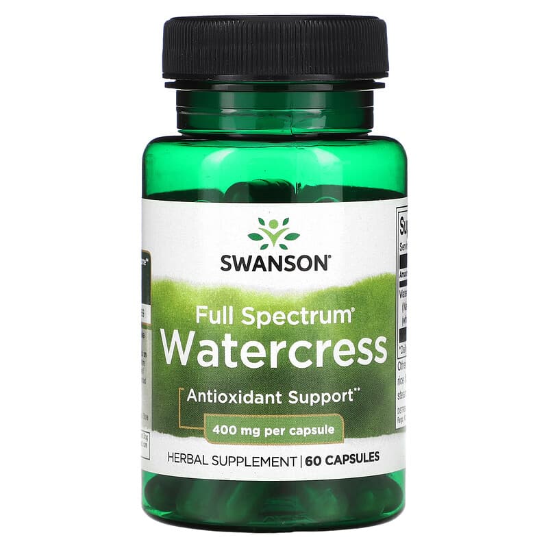 Swanson Full Spectrum Watercress 400 mg 60 Capsules 6 Thực phẩm chức năng Swanson Full Spectrum Watercress 400 mg 60 Capsules 087614115801