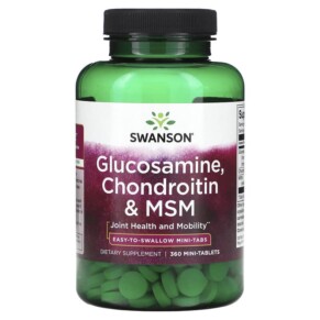 Thuốc bổ Swanson Glucosamine Chondroitin & MSM 360 Mini Tablets 087614111384