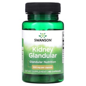 Thuốc bổ Swanson Kidney Glandular 500 mg 60 Capsules 087614112251