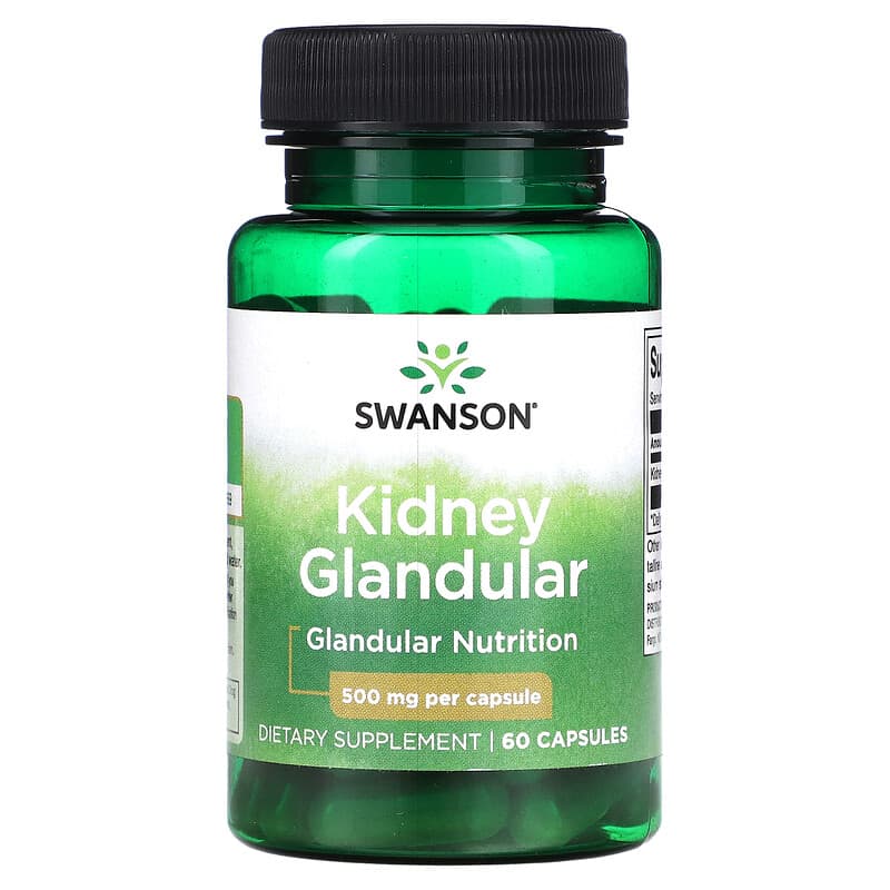 Swanson Kidney Glandular 500 mg 60 Capsules 6 Thực phẩm chức năng Swanson Kidney Glandular 500 mg 60 Capsules 087614112251