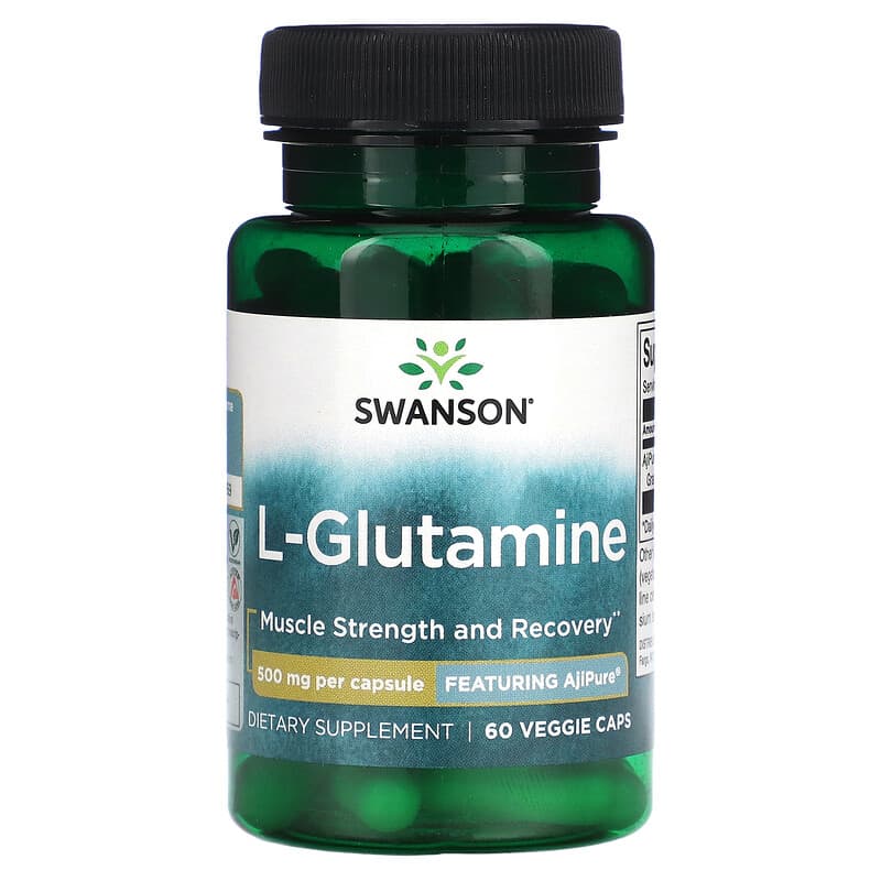 Swanson L-Glutamine 500 mg 60 Veggie Caps 6 Thực phẩm chức năng Swanson L-Glutamine 500 mg 60 Veggie Caps 087614024554