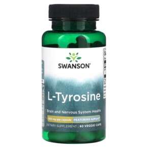 Thuốc bổ Swanson L-Tyrosine 500 mg 60 Veggie Caps 087614025131