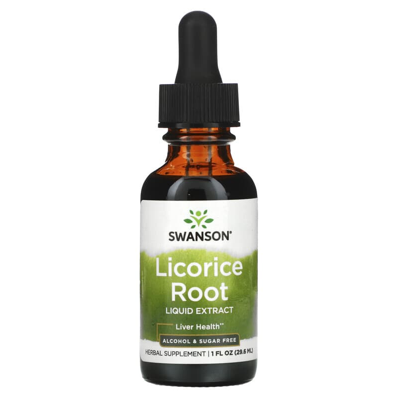 Swanson Licorice Root Liquid Extract 1 fl oz (29.6 ml) 6 Thực phẩm chức năng Swanson Licorice Root Liquid Extract 1 fl oz (29.6 ml) 087614113234