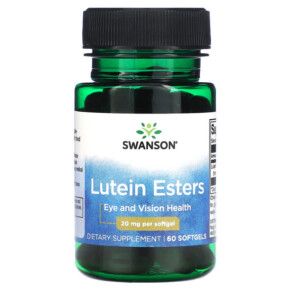 Thuốc bổ Swanson Lutein Esters 20 mg 60 Softgels 087614019024