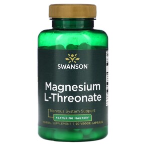 Thuốc bổ Swanson Magnesium L-Threonate 90 Veggie Capsules 087614027005