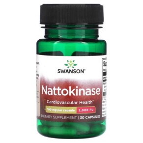 Thuốc bổ Swanson Nattokinase 100 mg 30 Capsules 087614024196