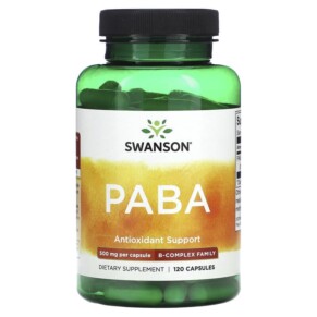 Thuốc bổ Swanson PABA 500 mg 120 Capsules 087614113678