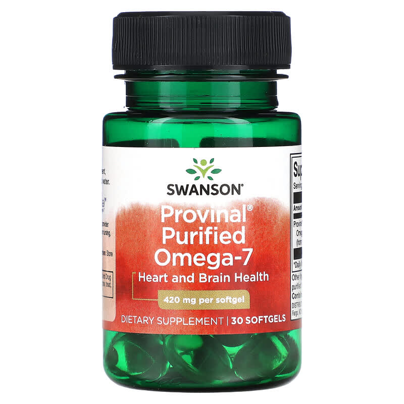 Swanson Provinal Purified Omega-7 420 mg 30 Softgels 6 Thực phẩm chức năng Swanson Provinal Purified Omega-7 420 mg 30 Softgels 087614170701
