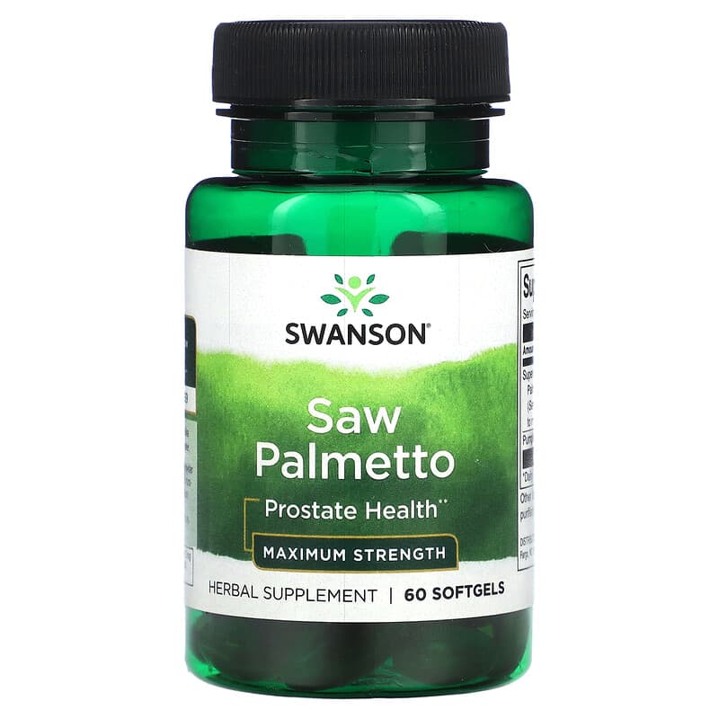 Swanson Saw Palmetto Maximum Strength 60 Softgels 6 Thực phẩm chức năng Swanson Saw Palmetto Maximum Strength 60 Softgels 087614142210