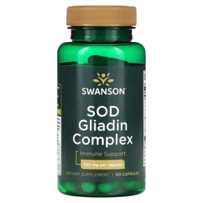 Thuốc bổ Swanson SOD Gliadin Complex 300 mg 60 Capsules 087614026756