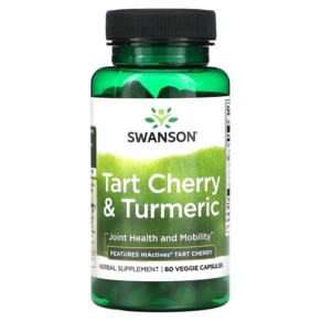 Thuốc bổ Swanson Tart Cherry & Turmeric 60 Veggie Capsules 087614142531