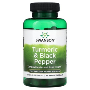 Thuốc bổ Swanson Turmeric & Black Pepper 90 Veggie Capsule 087614118772