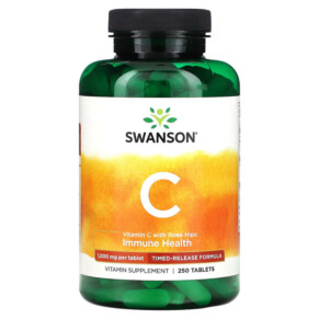 Thuốc bổ Swanson Vitamin C with Rose Hips 1.000 mg 250 Tablets 087614010984