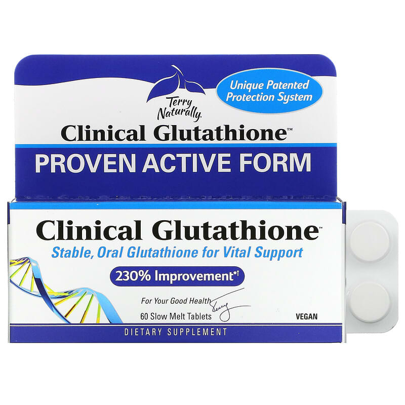 Terry Naturally Clinical Glutathione 60 Slow Melt Tablets 6 Thực phẩm chức năng Terry Naturally Clinical Glutathione 60 Slow Melt Tablets 367703237066