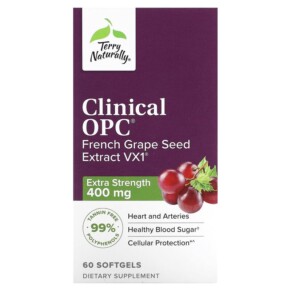 Thuốc bổ Terry Naturally Clinical OPC Extra Strength 400 mg 60 Softgels 367703284268
