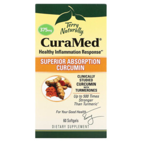 Thuốc bổ Terry Naturally CuraMed 375 mg 60 Softgels 367703402068