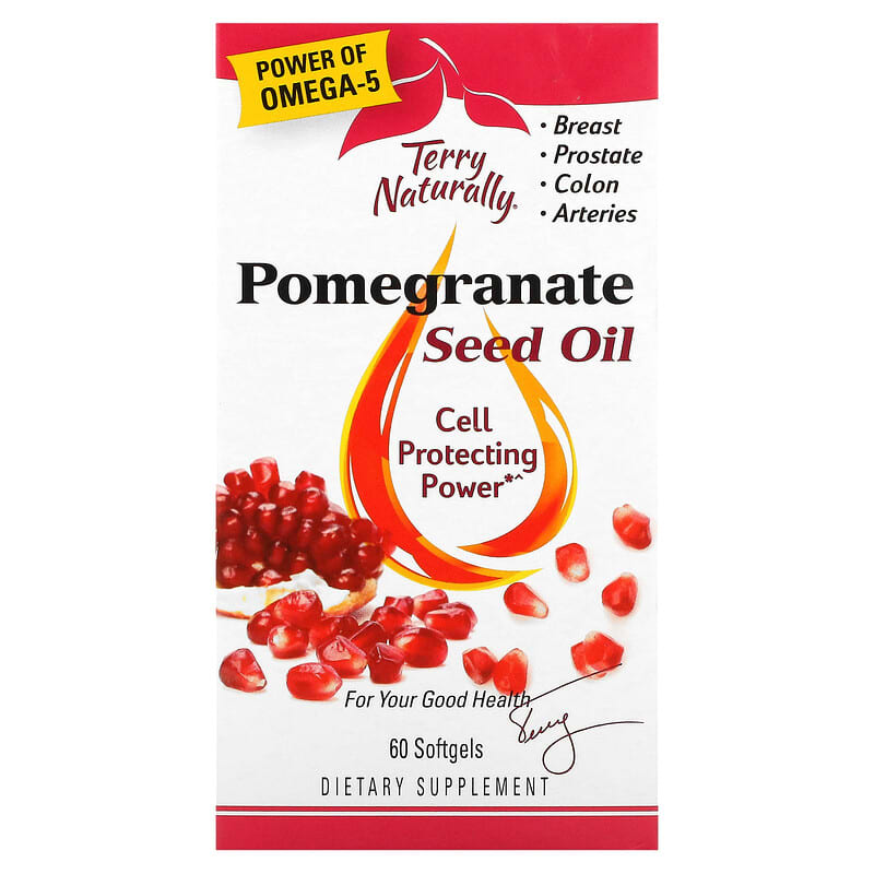 Terry Naturally Pomegranate Seed Oil 60 Softgels 6 Thực phẩm chức năng Terry Naturally Pomegranate Seed Oil 60 Softgels 367703150068