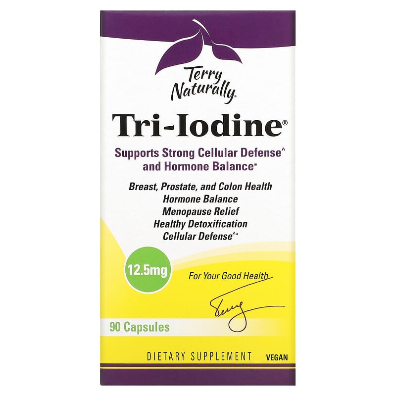 Terry Naturally Tri-Iodine 12.5 mg 90 Capsules 6 Thực phẩm chức năng Terry Naturally Tri-Iodine 12.5 mg 90 Capsules 367703182991