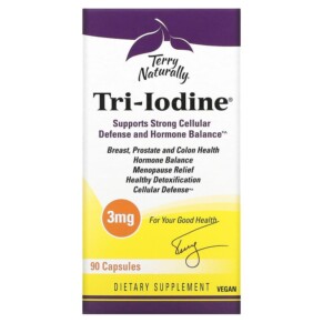 Thuốc bổ Terry Naturally Tri-Iodine 3 mg 90 Capsules 367703420093