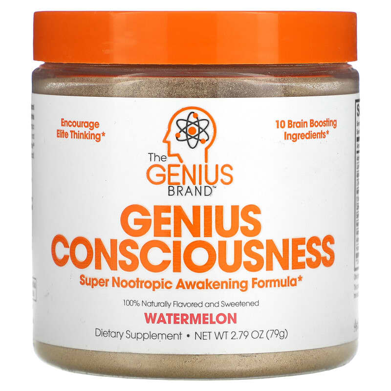 The Genius Brand Genius Consciousness Watermelon 2.79 oz (79 g) 6 Thực phẩm chức năng The Genius Brand Genius Consciousness Watermelon 2.79 oz (79 g) 850098008125