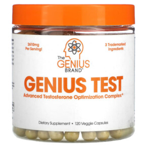 Thuốc bổ The Genius Brand Genius Test Advanced Testosterone Optimizing Complex 120 Veggie Capsules 868054000335