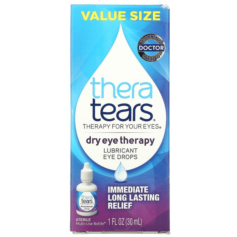 TheraTears Dry Eye Therapy Lubricant Eye Drops 1 fl oz (30 ml) 6 Thực phẩm chức năng TheraTears Dry Eye Therapy Lubricant Eye Drops 1 fl oz (30 ml) 358790001302