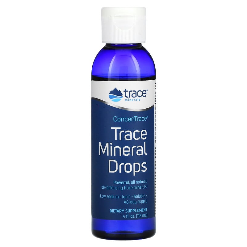 Trace Minerals ® ConcenTrace Trace Mineral Drops 4 fl oz (118 ml) 6 Thực phẩm chức năng Trace Minerals ® ConcenTrace Trace Mineral Drops 4 fl oz (118 ml) 878941000065