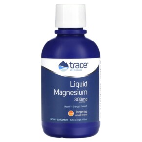 Thuốc bổ Trace Minerals ® Liquid Magnesium Tangerine 300 mg 16 fl oz (473 ml) 878941002779