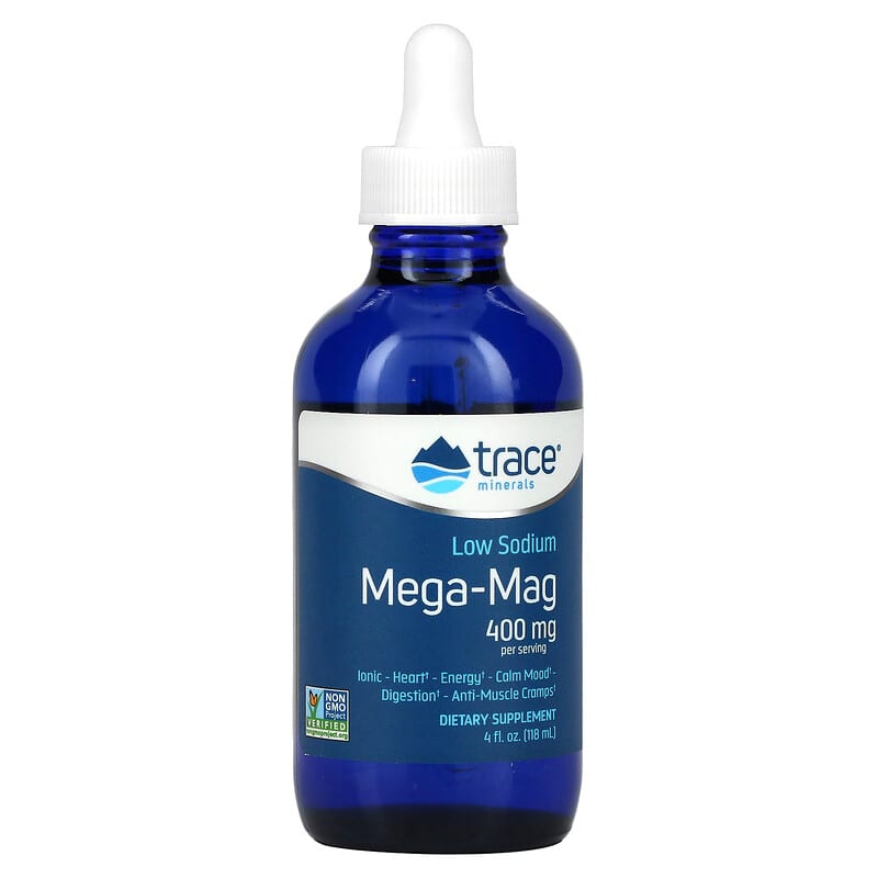 Trace Minerals ® Low Sodium Mega-Mag 400 mg 4 fl oz (118 ml) 6 Thực phẩm chức năng Trace Minerals ® Low Sodium Mega-Mag 400 mg 4 fl oz (118 ml) 878941000256