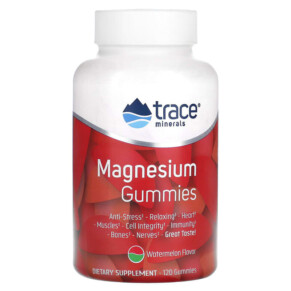Thuốc bổ Trace Minerals ® Magnesium Gummies Watermelon 120 Gummies 878941004889
