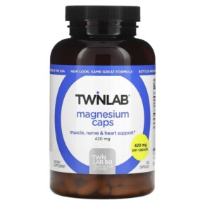 Thuốc bổ Twinlab Magnesium Caps 420 mg 200 Capsules 027434010238