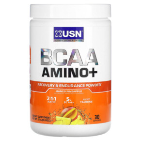 Thuốc bổ USN BCAA Amino+ Recovery & Endurance Powder Mango Pineapple 9.63 oz (273 g) 6009544945130
