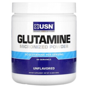 Thuốc bổ USN Glutamine Micronized Powder Unflavored 5 g 10.58 oz (300 g) 6009705666782