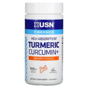 Thuốc bổ USN High Absorption Turmeric Curcumin+ with BioPerine 500 mg 60 Capsules 6009544938736