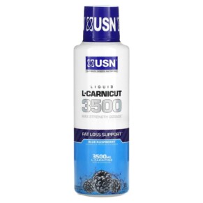 Thuốc bổ USN Liquid L-Carnicut 3500 Max Strength Dosage Blue Raspberry 15.22 fl oz (450 ml) 6009544944997